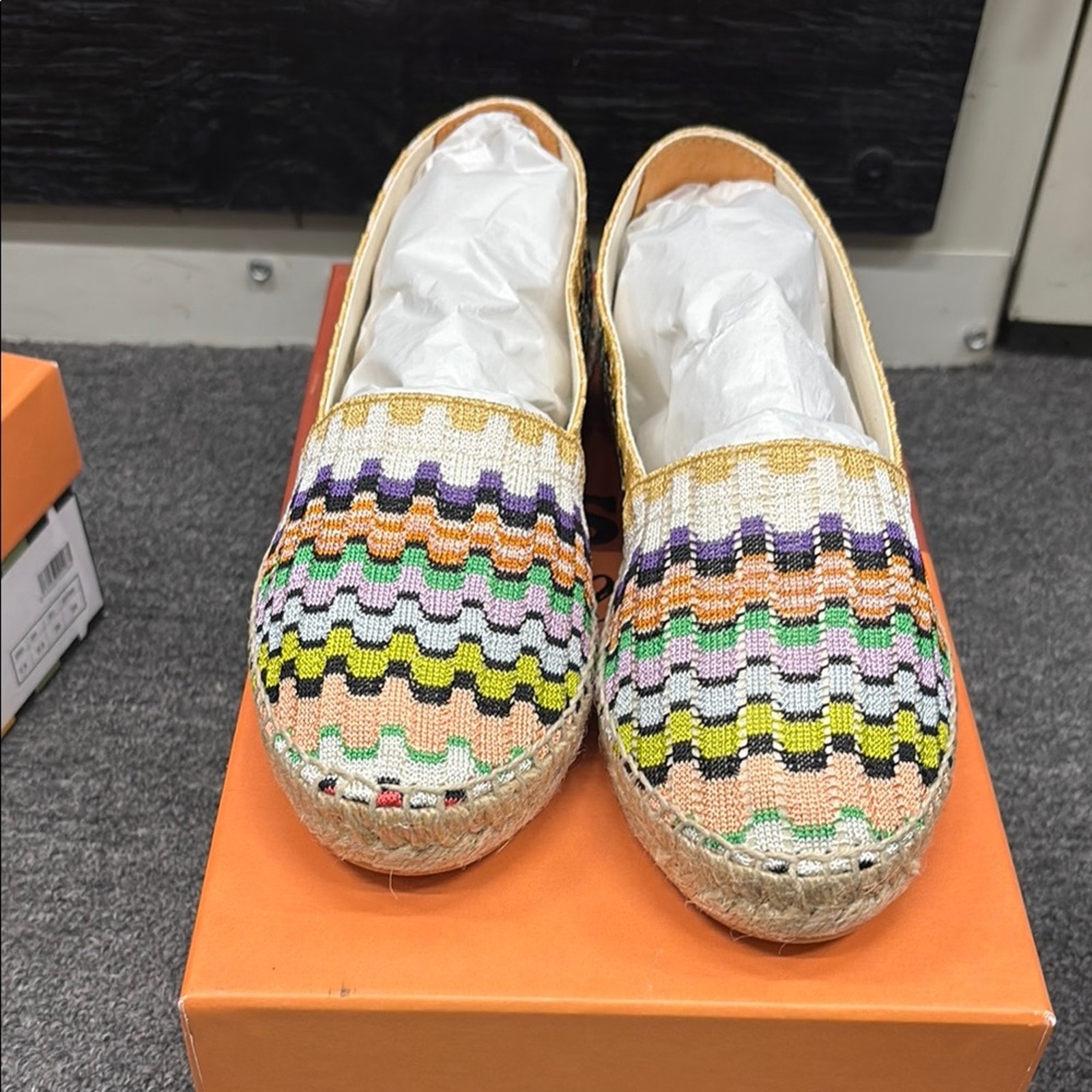 Nwt Missoni Colorful Woven Espadrille Sneakers Size 36 Us 6